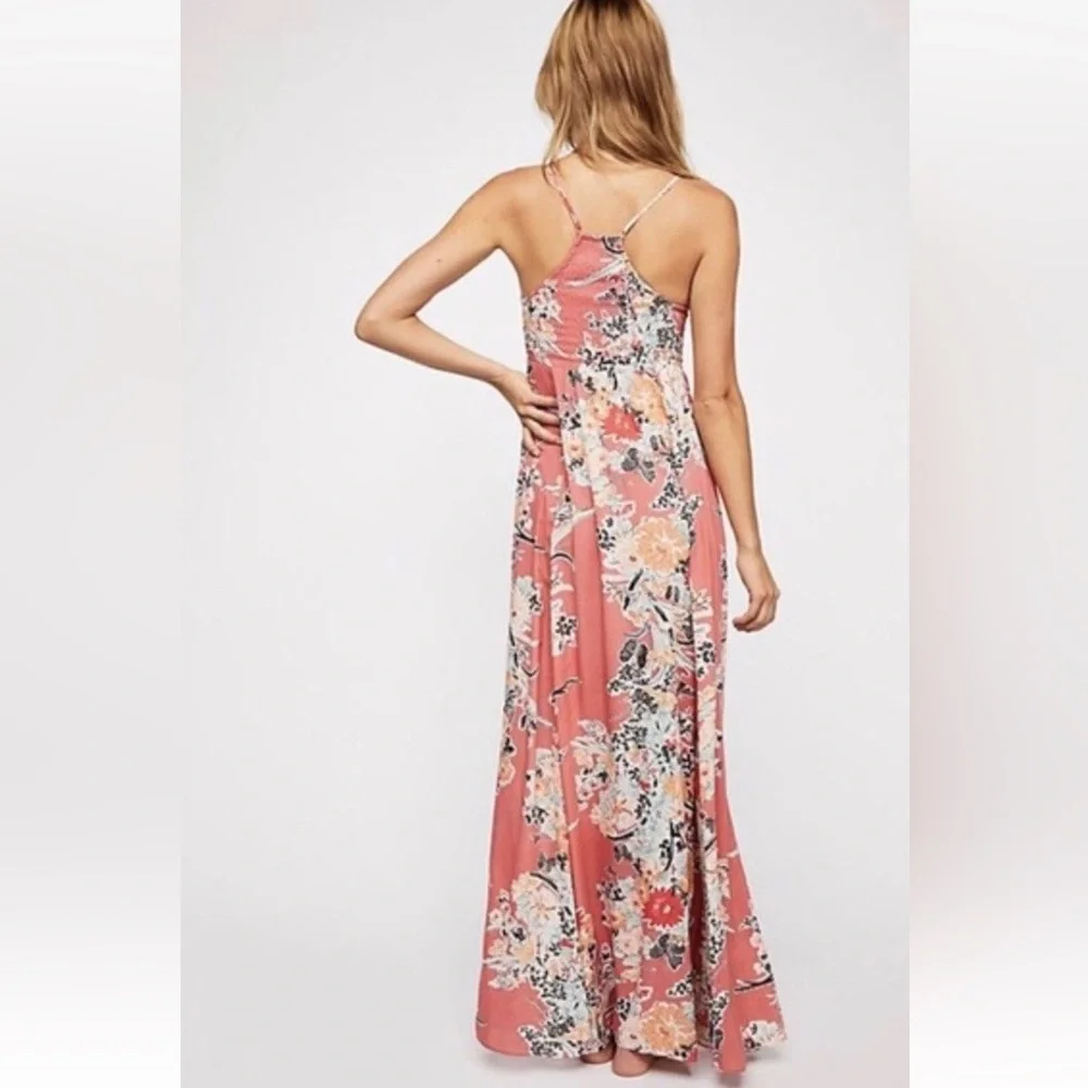 Free People Through The Vine Printed Maxi Dress In Red Combo REVOLVE - Picture 4 of 10